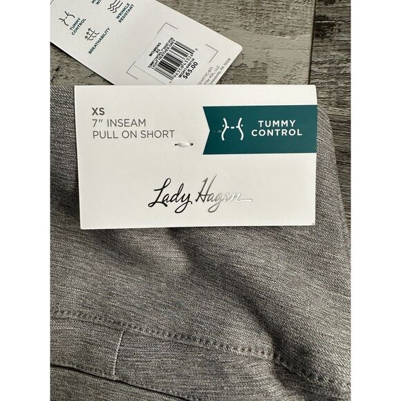 Walter Hagen Women's Sculpt 7'' Golf Shorts Heather Grey Size Small NWT - Picture 3 of 6